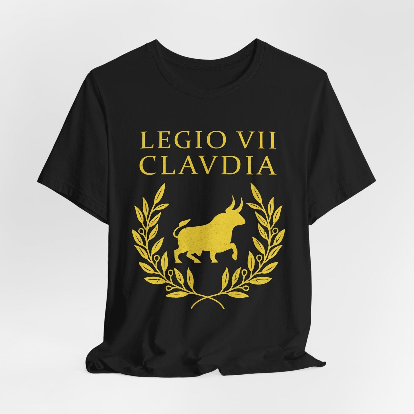 Black / S Legio VII Claudia - Roman Legion T-Shirt