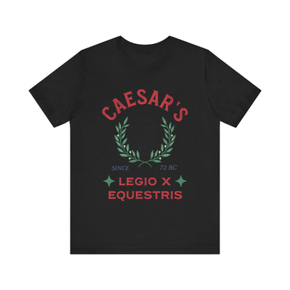 Black / S Legio X Equestris - Julius Caesar's 10th Legion T-Shirt