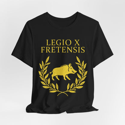 Black / S Legio X Fretensis - Roman Legion T-Shirt
