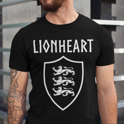 Black / S Lionheart Royal Heraldry T-Shirt