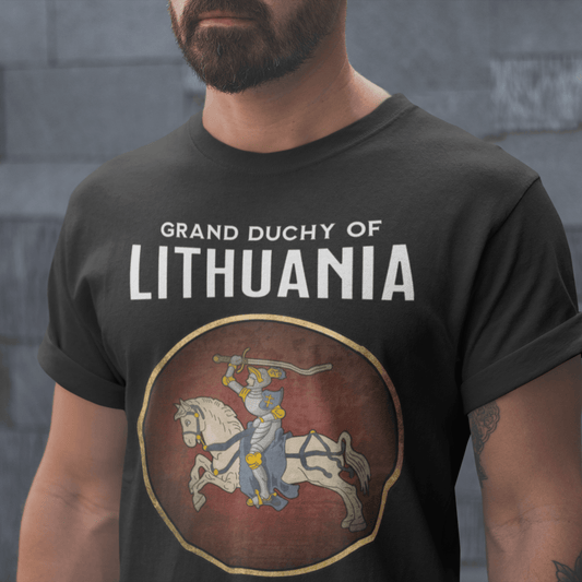 Black / S Lithuania Heraldry - Grand Duchy of Lithuania T-shirt