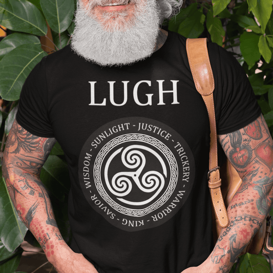 Black / S Lugh Celtic God T-Shirt