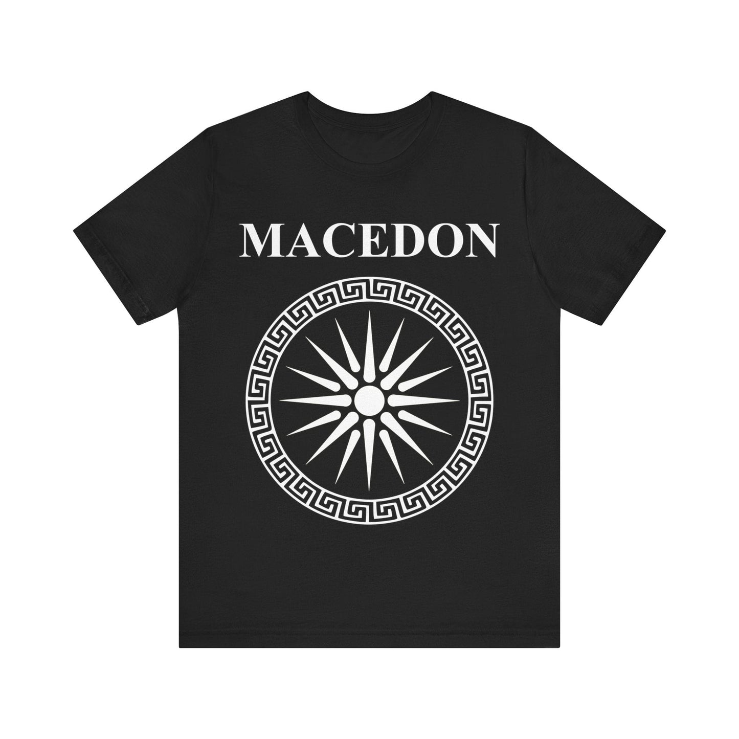 Black / S Macedon Alexander the Great Symbol T-shirt