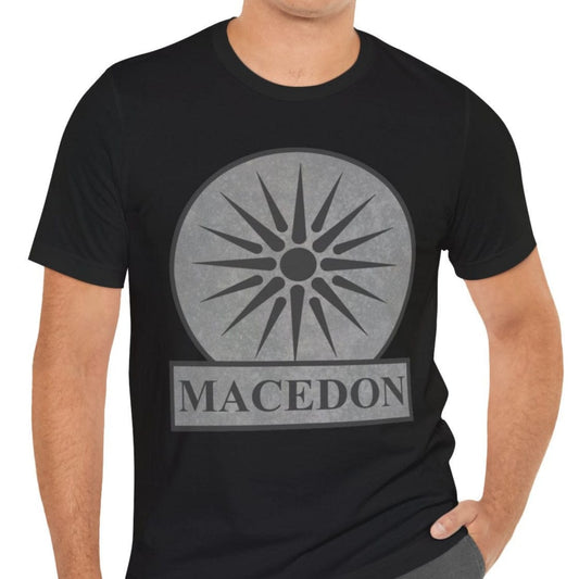 Black / S Macedon Symbol of Ancient Macedonia T-Shirt