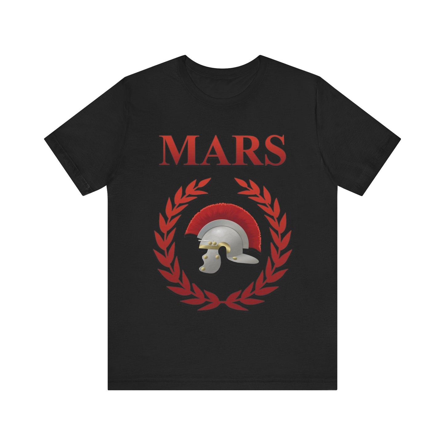 Black / S Mars Ancient Roman God of War T-shirt