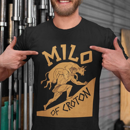 Black / S Milo of Croton V2 - T-Shirt