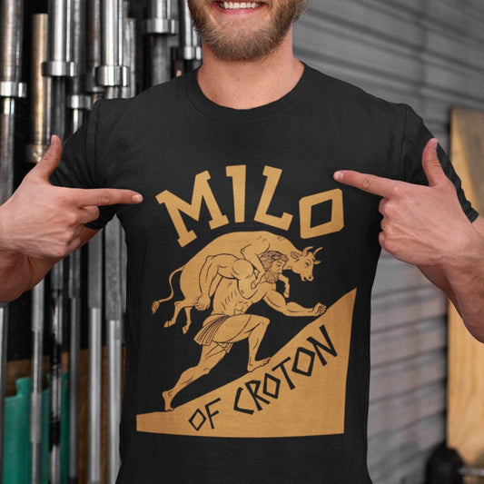 Black / S Milo of Croton V2 - T-Shirt