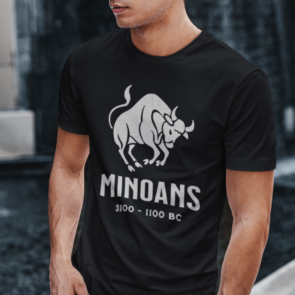 Black / S Minoans - Ancient Crete - Bronze Age Civilization - Minoan T-shirt