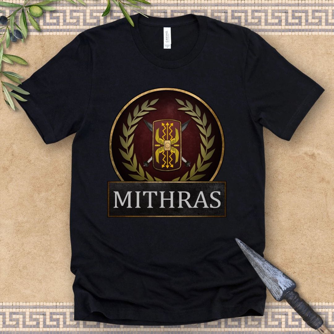 Black / S Mithras - Ancient Roman Cult of Mithras - Roman Legionary T-Shirt