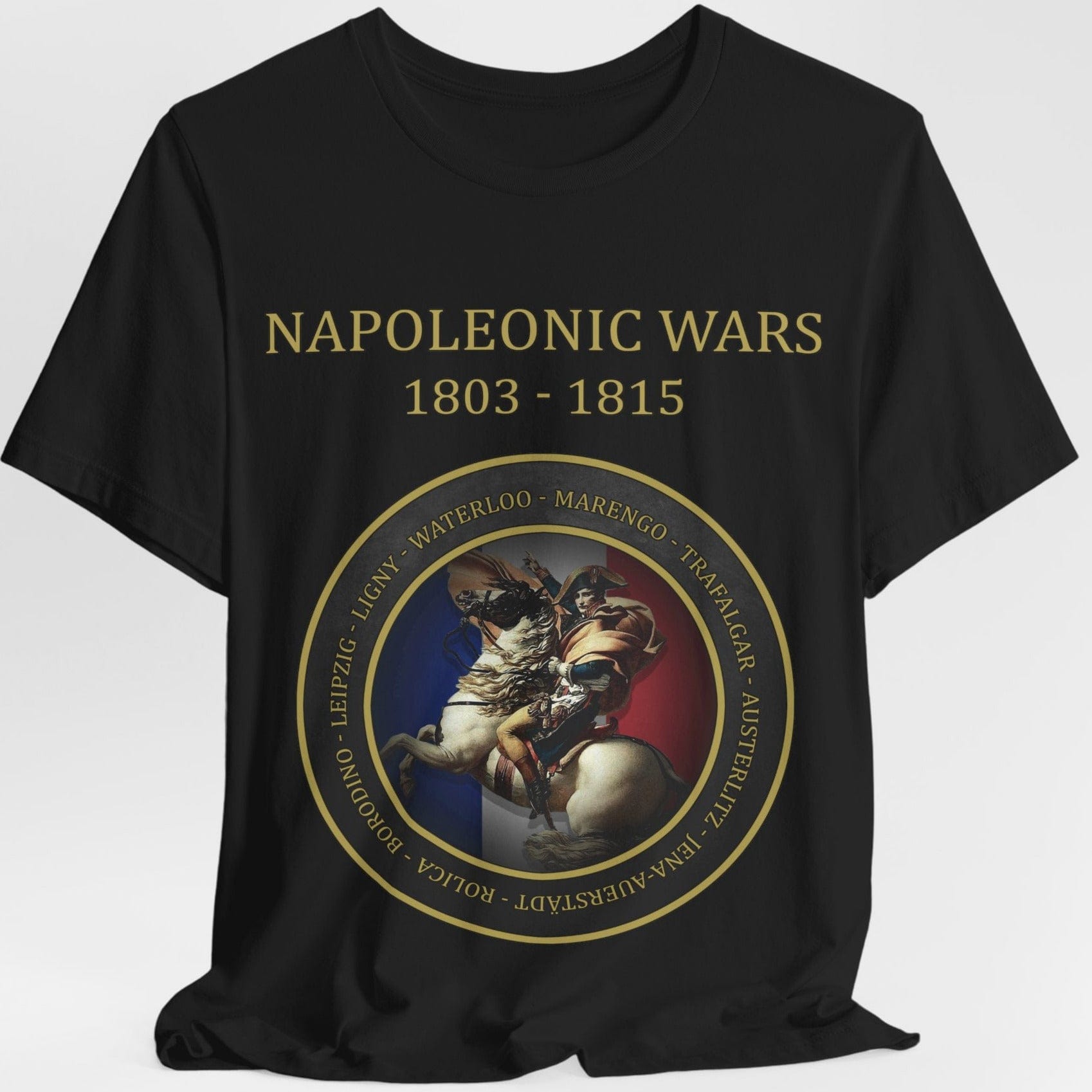 Black / S Napoleonic Wars - Battles of Napoleon Bonaparte T-Shirt