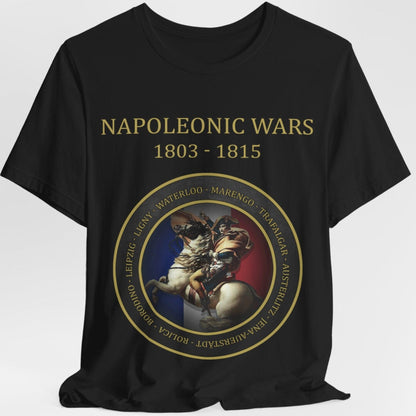 Black / S Napoleonic Wars - Battles of Napoleon Bonaparte T-Shirt