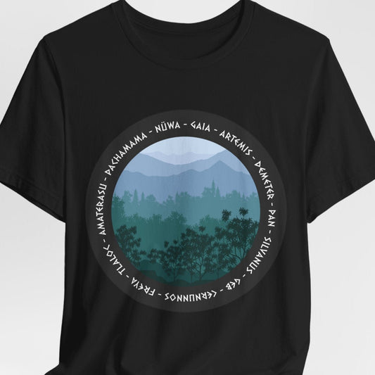 Black / S Nature Gods and Goddesses T-Shirt