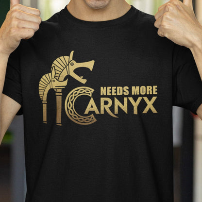 Black / S Needs More Carnyx T-Shirt
