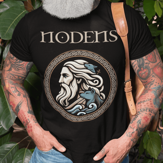 Black / S Nodens Celtic God T-Shirt