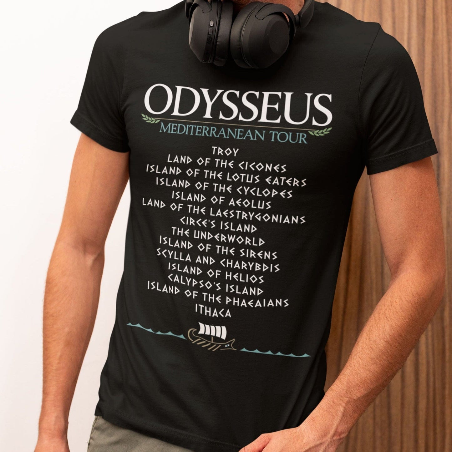Black / S Odysseus Mediterranean Tour - The Odyssey T-Shirt