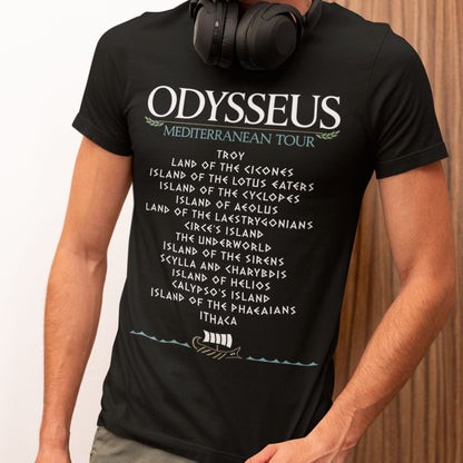 Black / S Odysseus Mediterranean Tour - The Odyssey T-Shirt