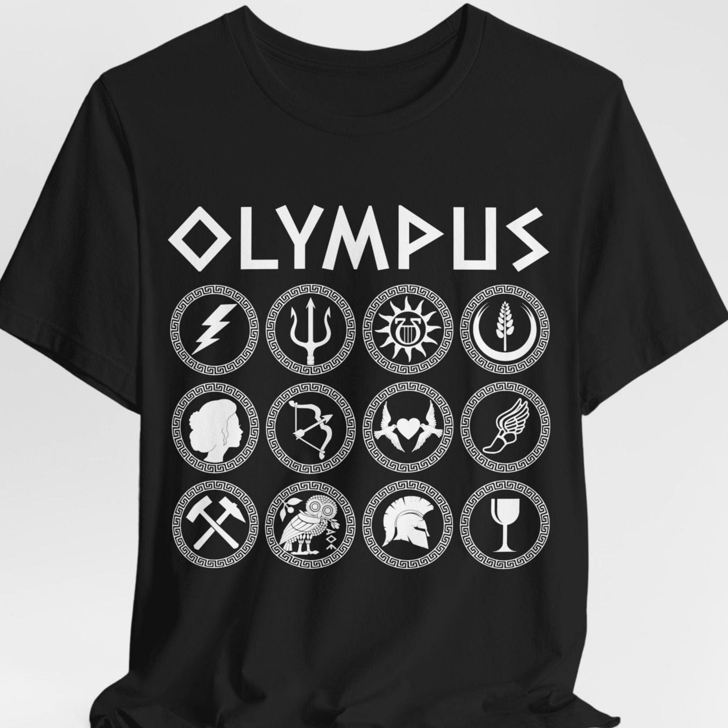 Black / S Olympus - Greek Gods and Goddesses - Greek Mythology T-Shirt