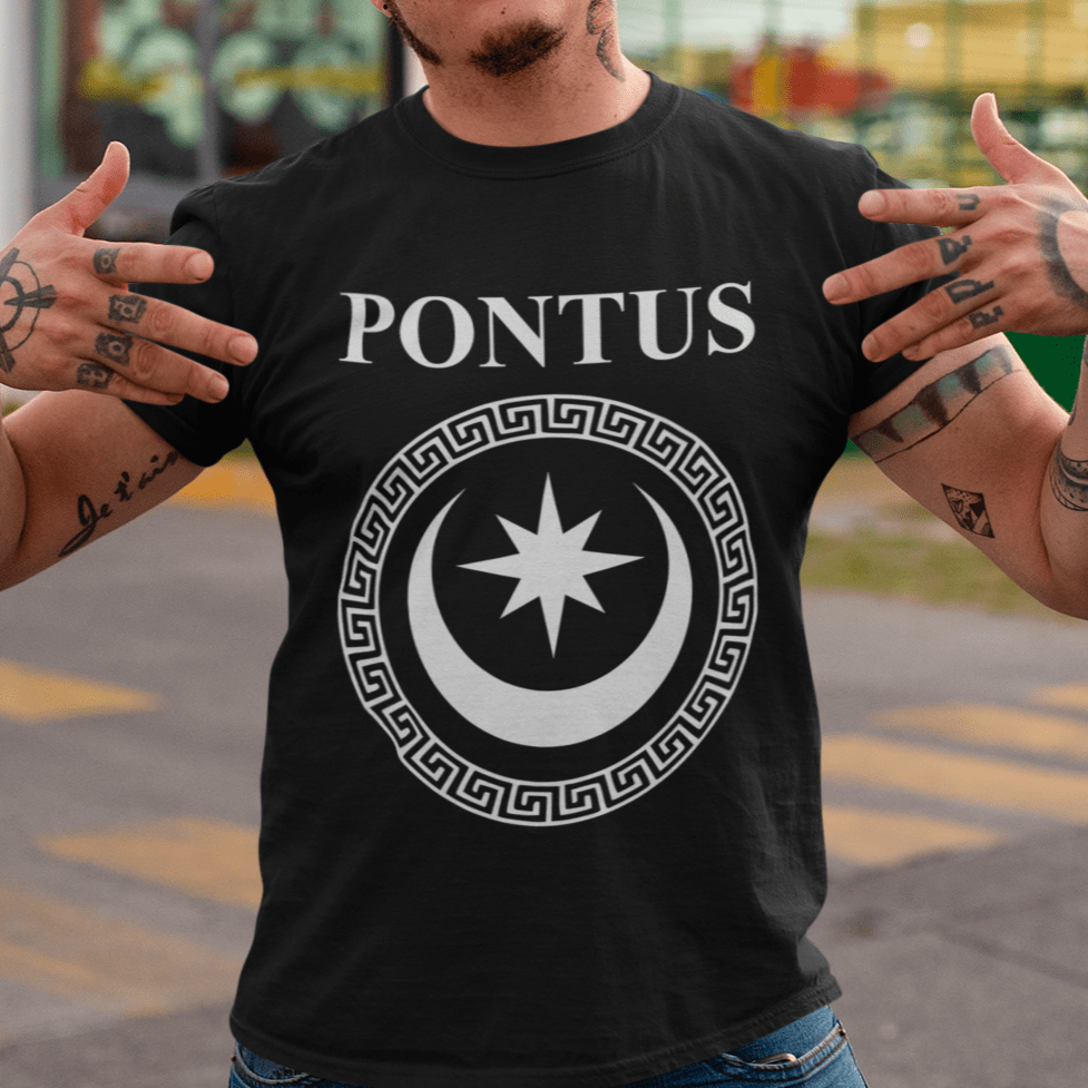 Black / S Pontus Ancient Kingdom Mithridates Symbol T-shirt
