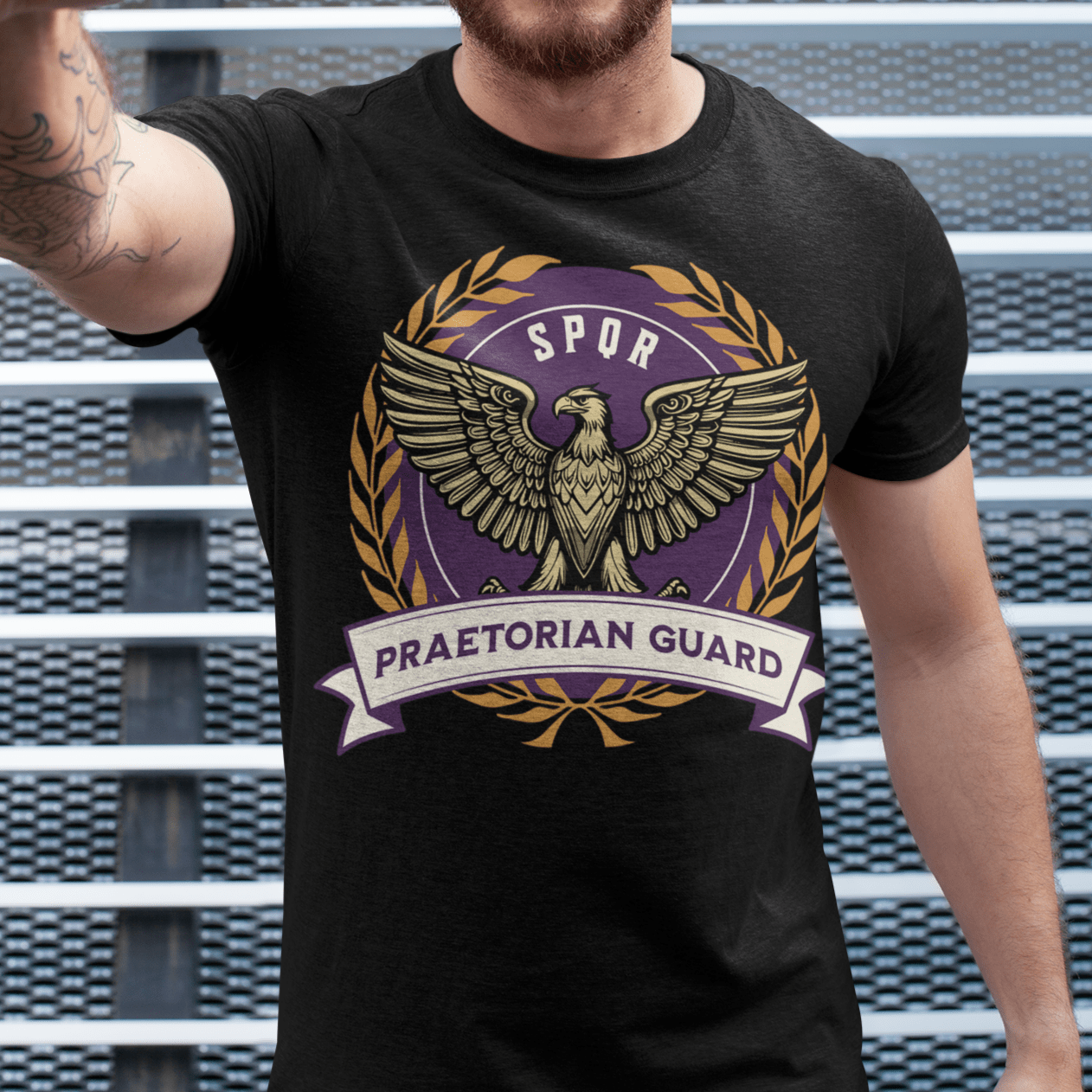 Black / S Praetorian Guard - Roman Empire Bodyguards of the Emperor - Praetorians T-shirt