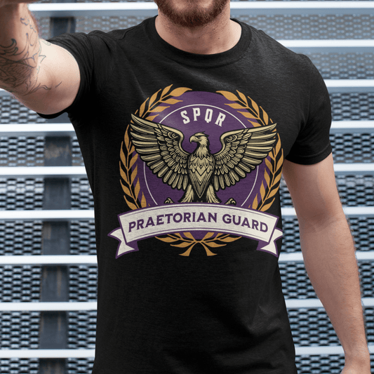 Black / S Praetorian Guard - Roman Empire Bodyguards of the Emperor - Praetorians T-shirt
