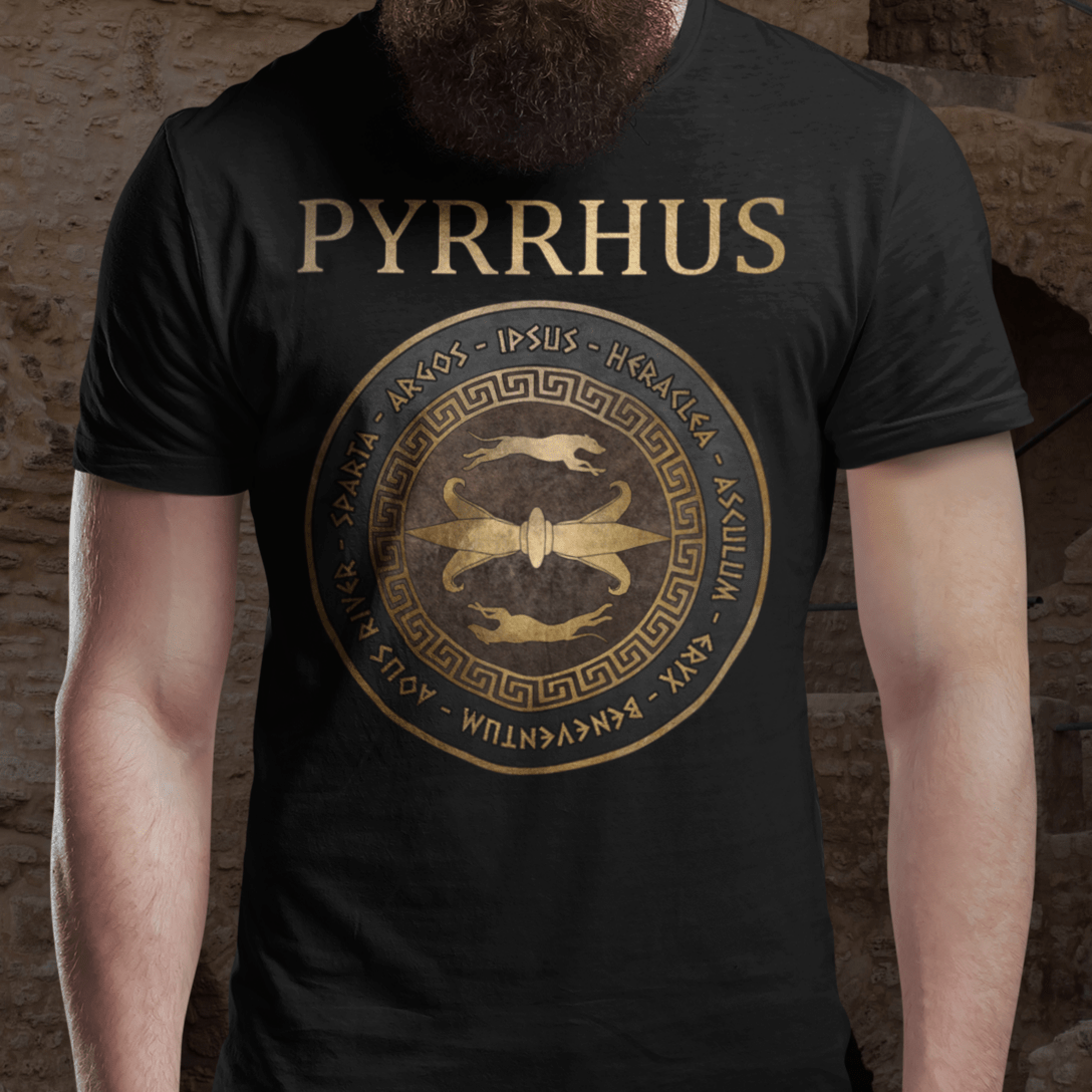 Black / S Pyrrhus of Epirus Famous Battles - Ancient Warfare - Ancient Battles T-shirt