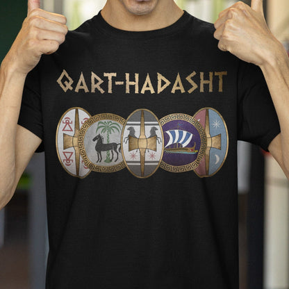 Black / S Qart-Hadasht Ancient Carthage T-Shirt