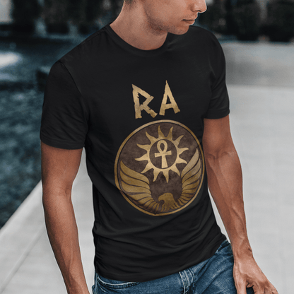 Black / S Ra Ancient Egyptian God T-Shirt