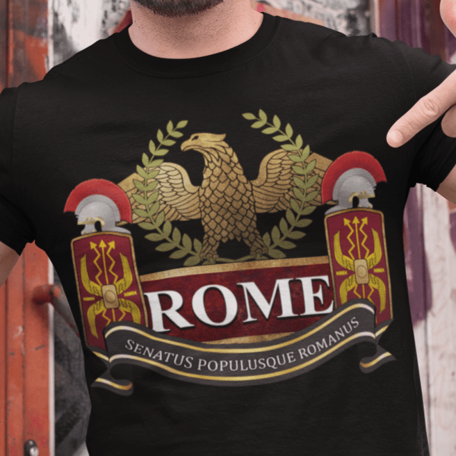 Black / S Roman Empire - Eagle of the Legions T-Shirt