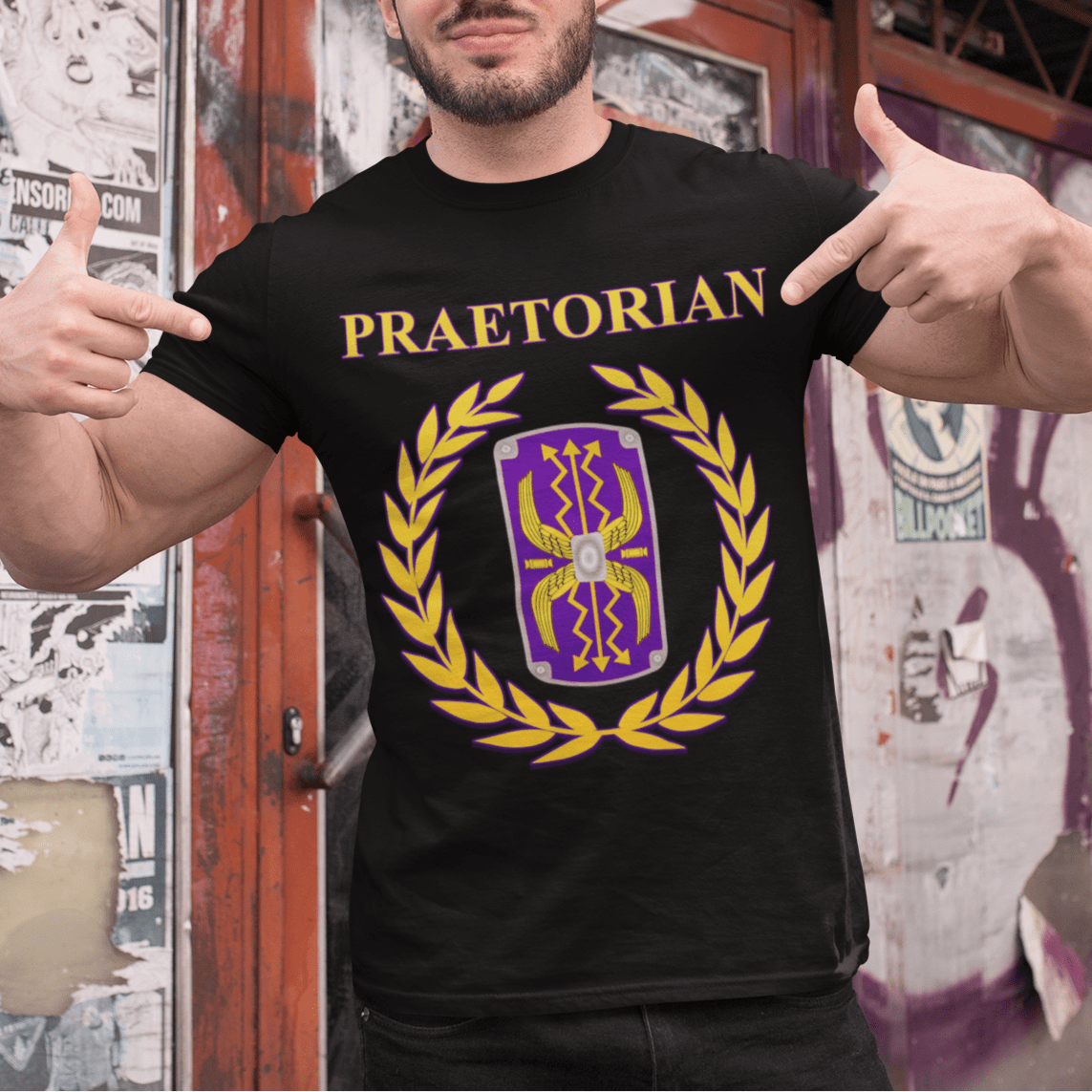 Black / S Roman Empire Praetorian Guard T-shirt