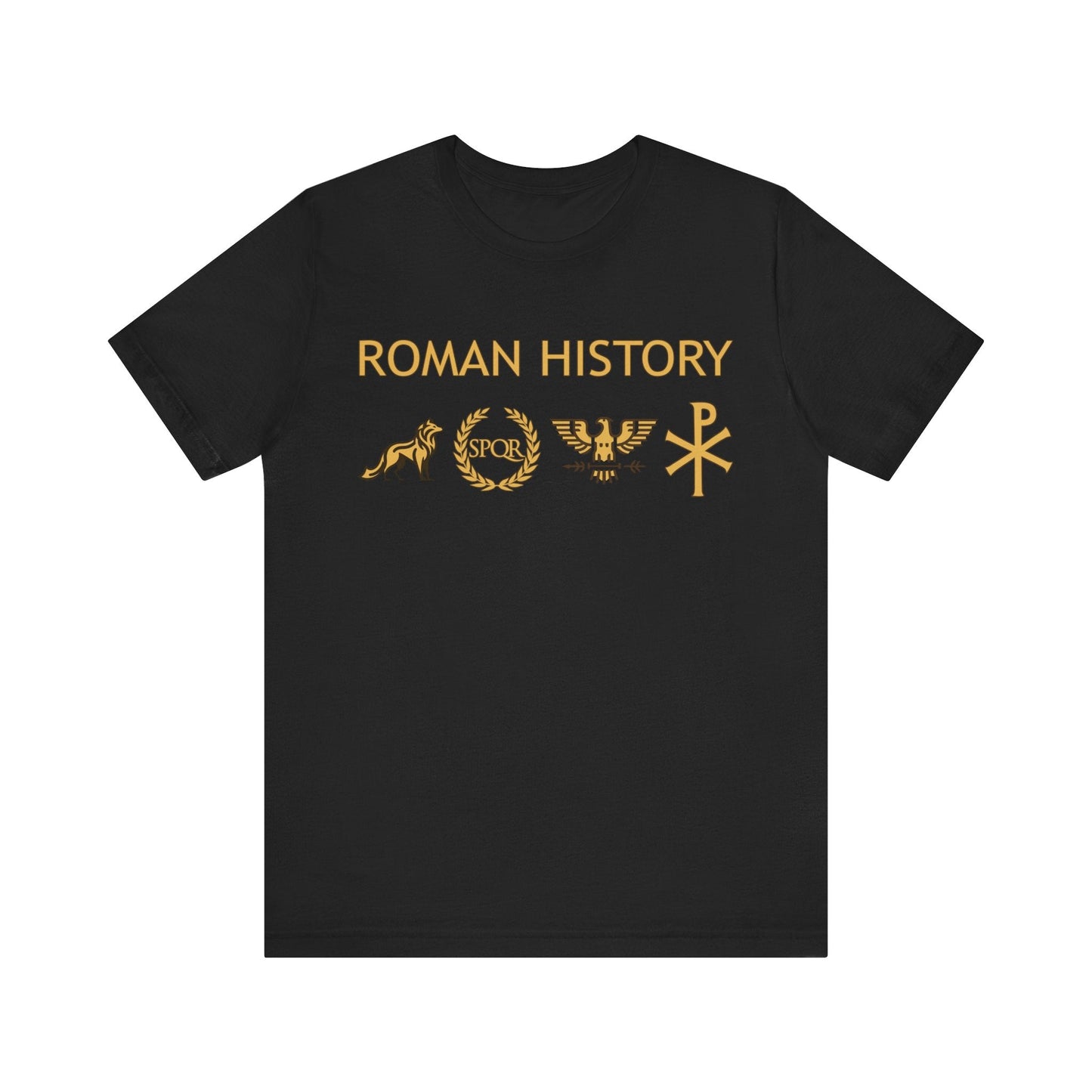 Black / S Roman History - From Kingdom to Empire - Ancient Rome T-shirt