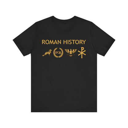 Black / S Roman History - From Kingdom to Empire - Ancient Rome T-shirt