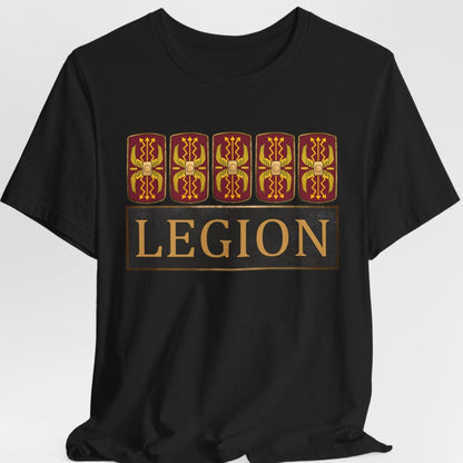 Black / S Roman Legionary Shields T-Shirt