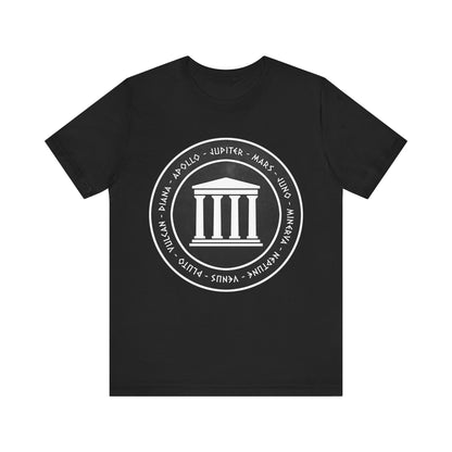 Black / S Roman Pantheon - Gods and Goddesses of Ancient Rome T-Shirt