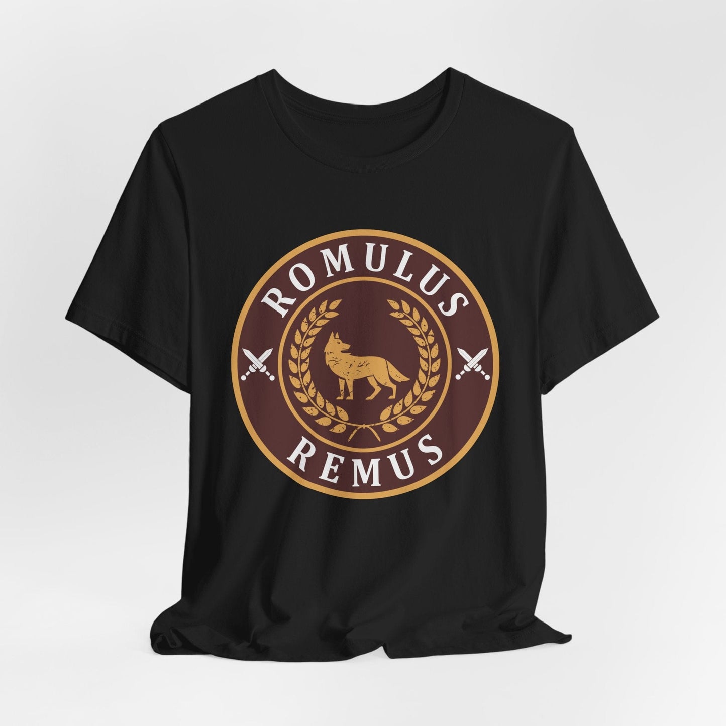 Black / S Romulus and Remus - Founding of Rome T-Shirt
