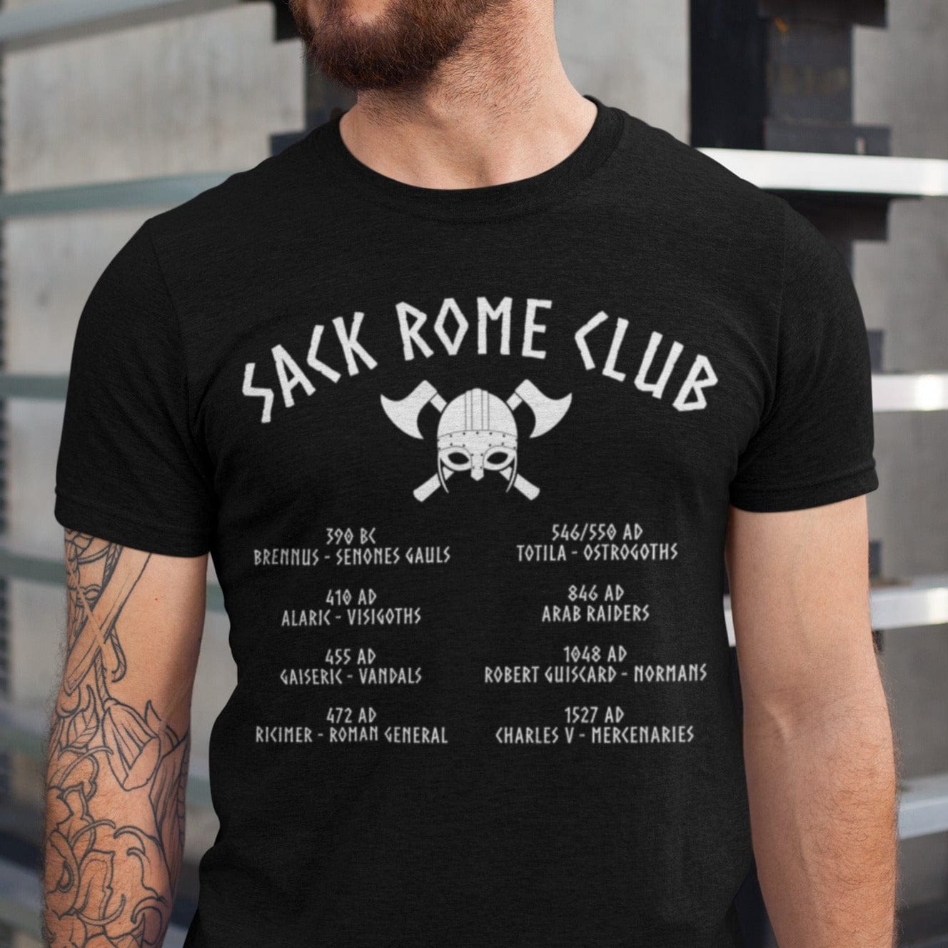 Black / S Sack Rome Club T-Shirt
