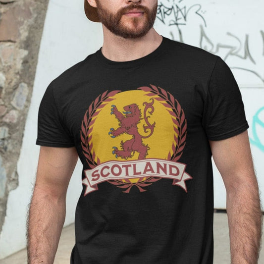 Black / S Scotland Lion Rampant T-Shirt