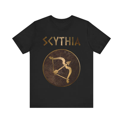 Black / S Scythia Ancient Scythian Bow Symbol T-Shirt
