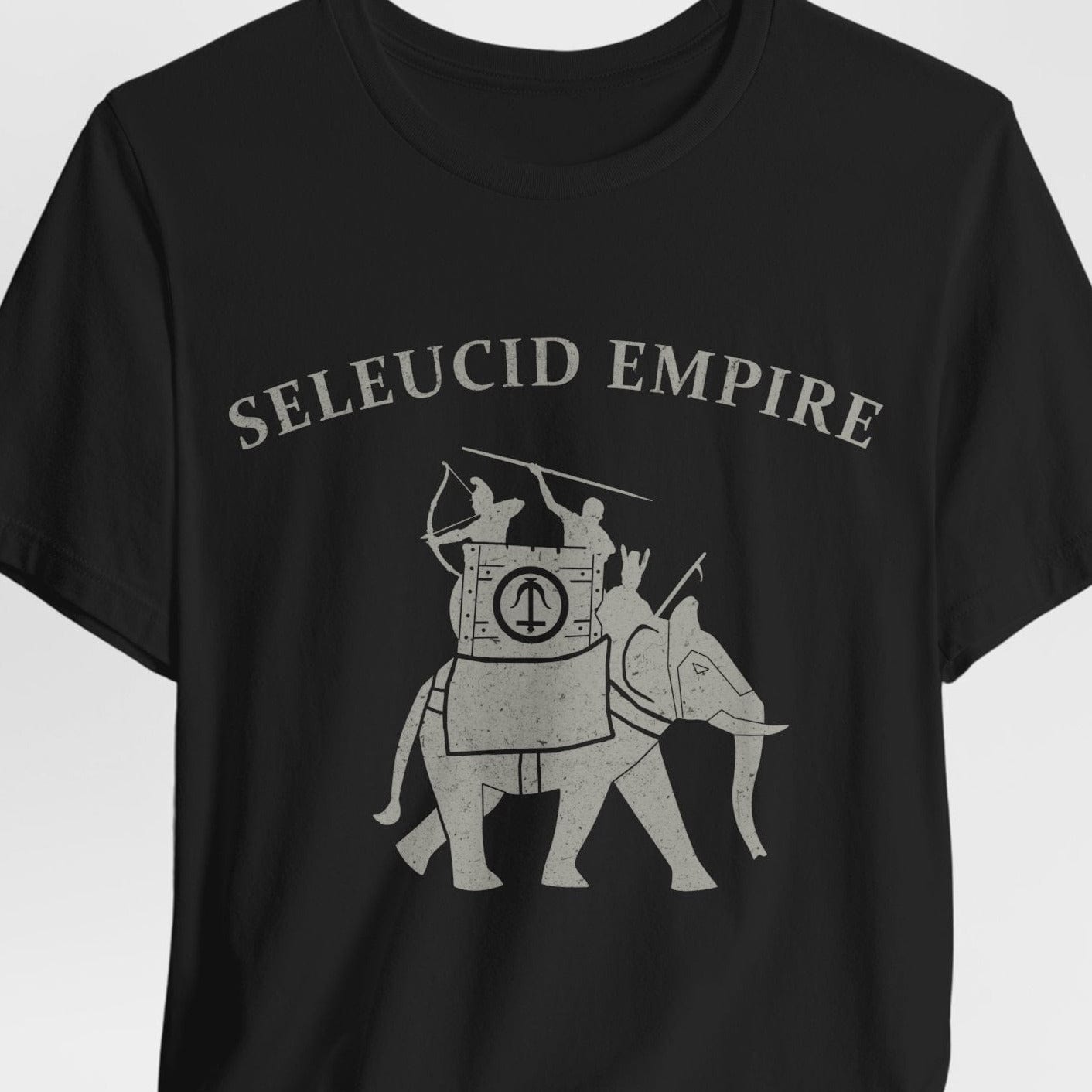 Black / S Seleucid Empire War Elephant T-Shirt