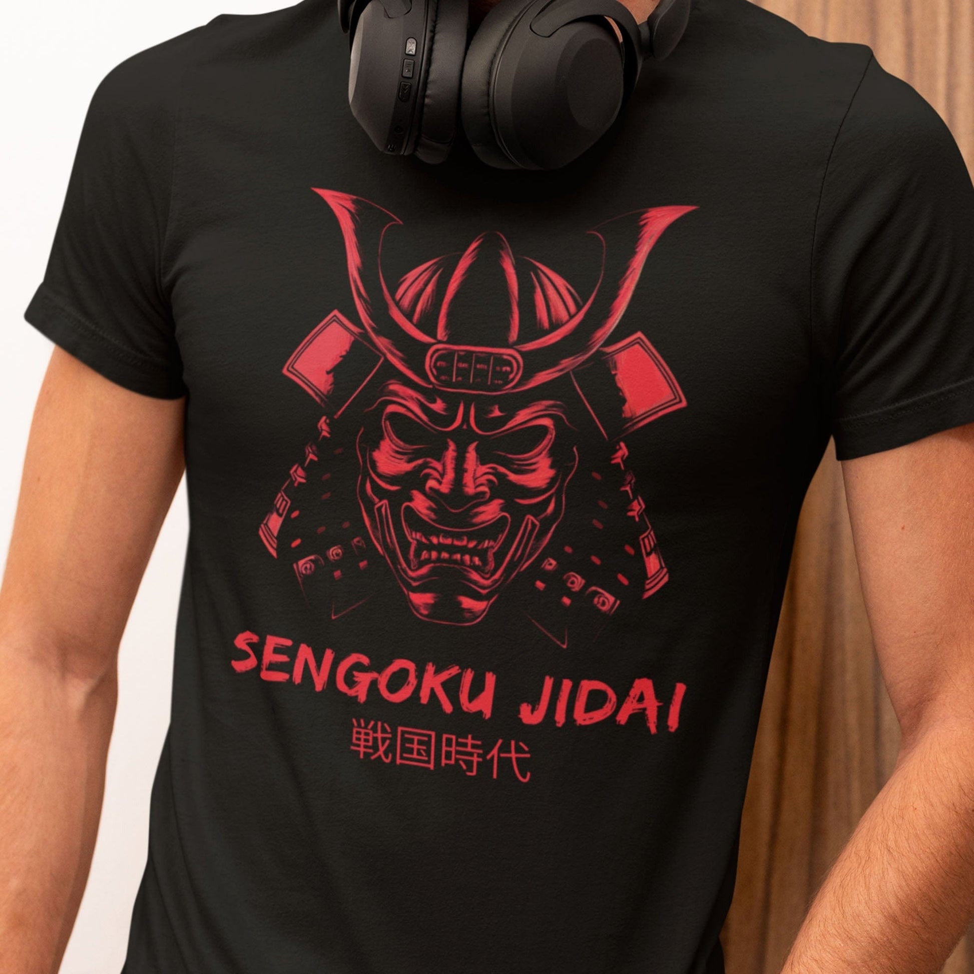 Black / S Sengoku Jidai Samurai T-Shirt