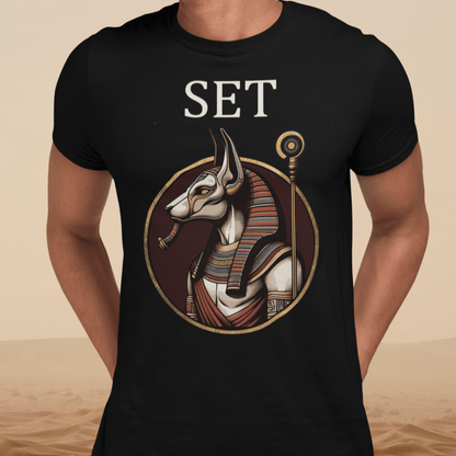 Black / S Set Ancient Egyptian God T-Shirt