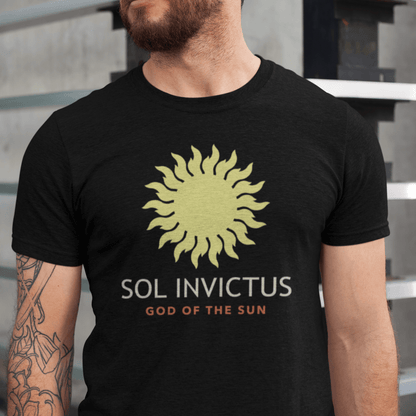 Black / S Sol Invictus - Ancient Roman God Sun T-Shirt