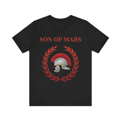 Black / S Son of Mars Ancient Roman War God T-Shirt