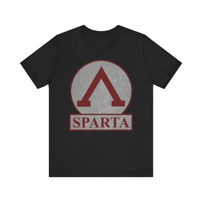Black / S Spartan Lambda Symbol of Lacedaemon Sparta T-shirt