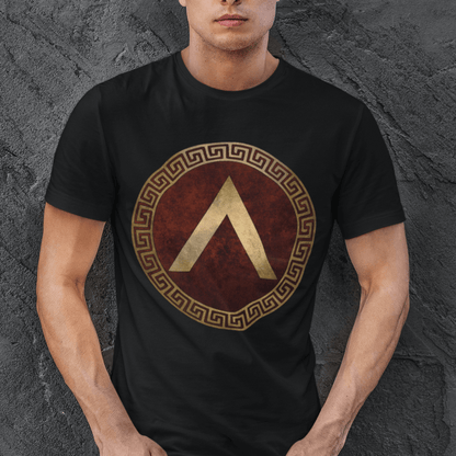 Black / S Spartan Shield Lambda T-Shirt