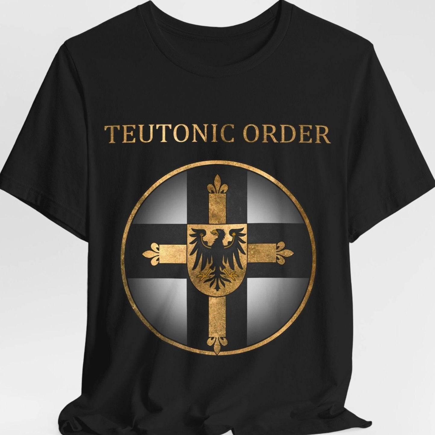 Black / S Teutonic Order Symbol - Teutonic Knights T-shirt
