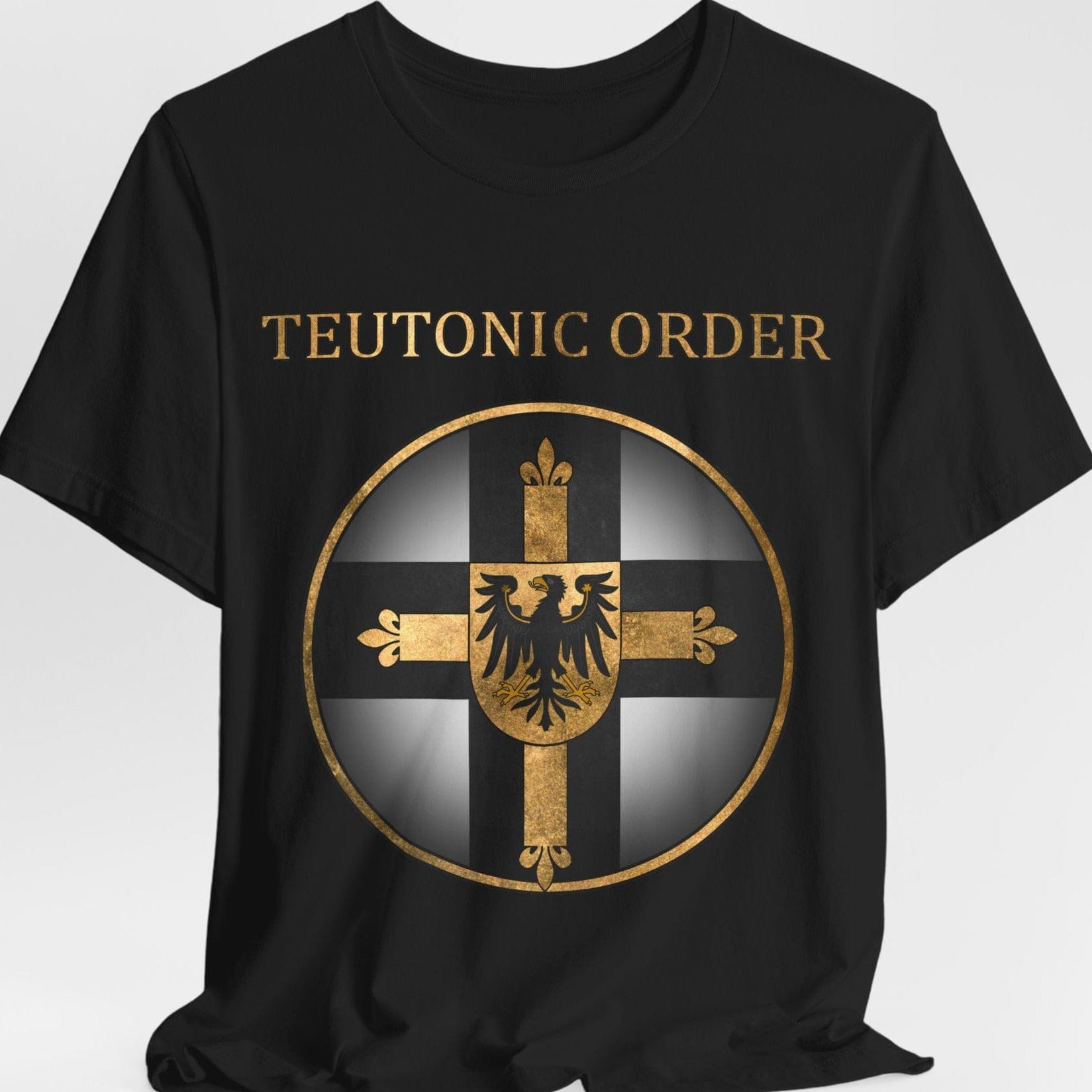 Black / S Teutonic Order Symbol - Teutonic Knights T-shirt