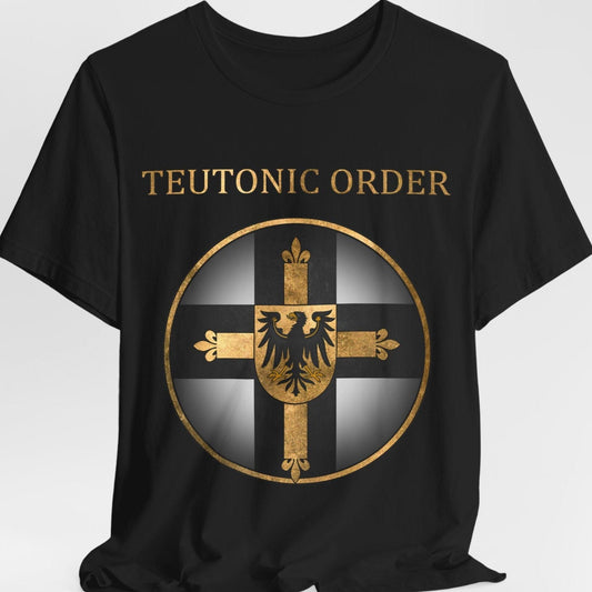 Black / S Teutonic Order Symbol - Teutonic Knights T-shirt