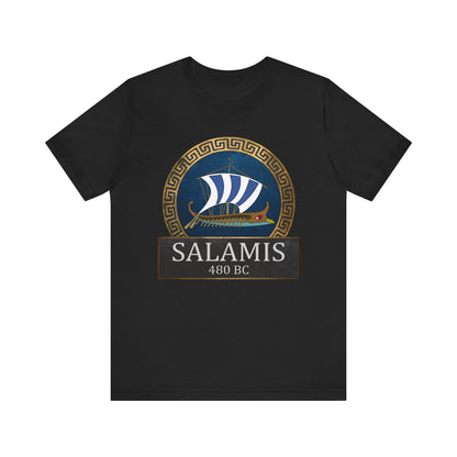 Black / S The Battle of Salamis 480 BC - Ancient Greece History T-shirt