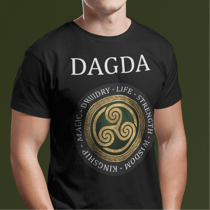 Black / S The Dagda Ancient Celtic God T-Shirt