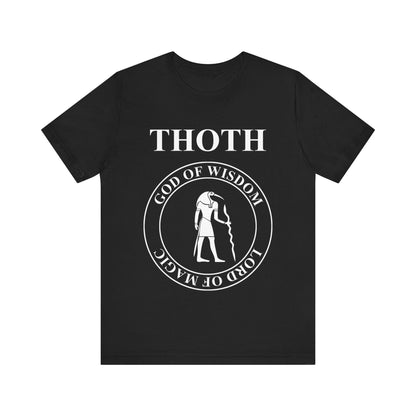 Black / S Thoth Egyptian God of Wisdom and Magic T-Shirt